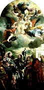 Paolo  Veronese christ with zebedee's wife and sons Sweden oil painting artist